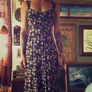 Vintage 90s floral maxi dress